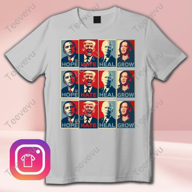 Hope Hate Heal Grow Tee