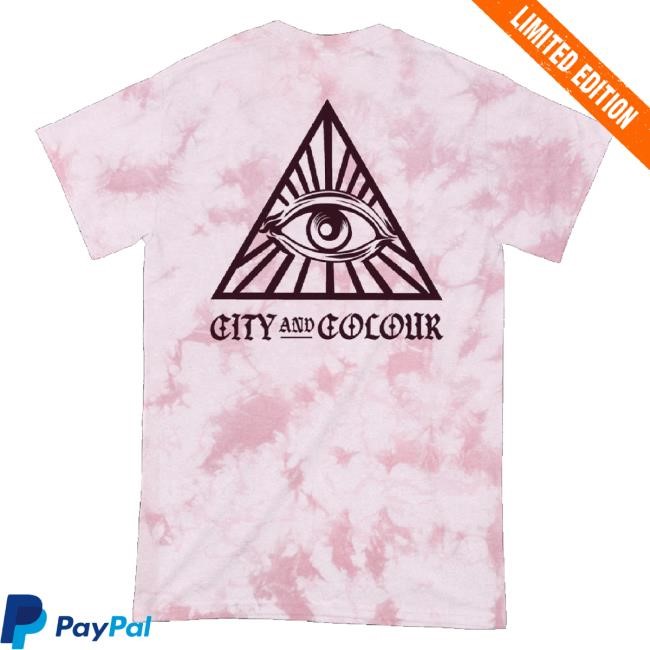 City And Colour Merch Pyramid Eye Tie Dye T-Shirt
