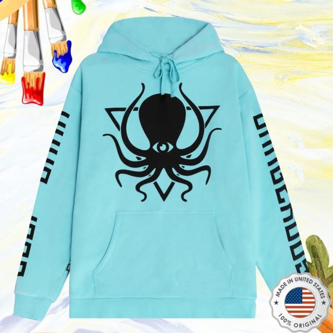 Original Deep Dark And Dangerous Merch Arctic Blue Fleece Pullover Hoodie