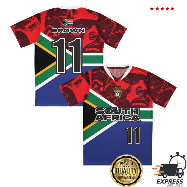 South Africa Breezy Soccer Jersey Tee Shirt Shop Chris Brown South Africa Breezy Soccer Jersey