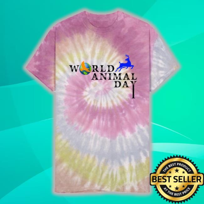 World Animal Day Unisex Tie Dye Shirts