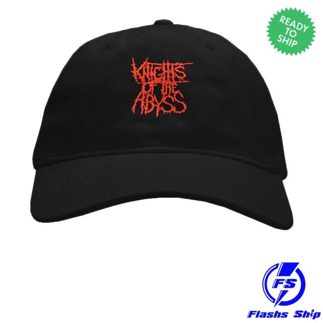 Hello Merch Knights Of The Abyss Blood Red Logo Dad Hat