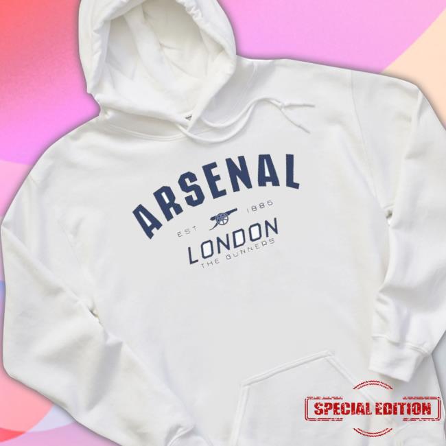 Arsenal Since 1886 White Gunners shirt Arsenal Since 1886 White Gunners Shirt