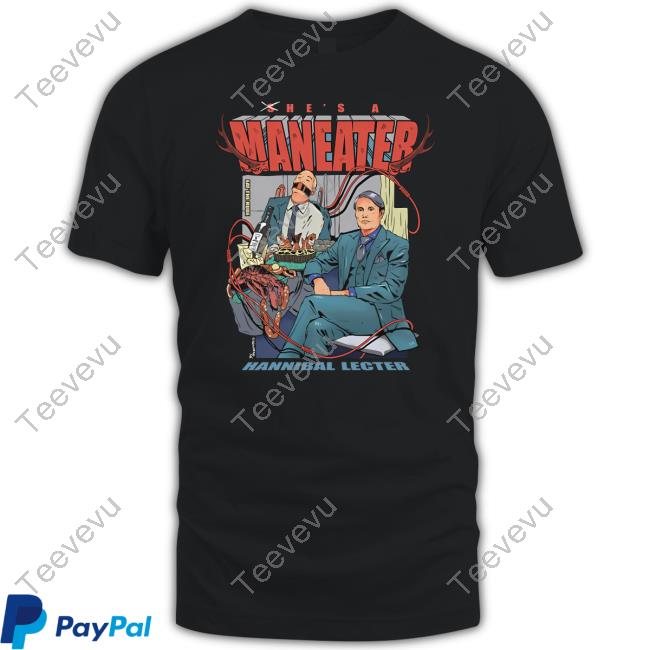 Official He's A Maneater Hannibal Lecter Tee Shirt
