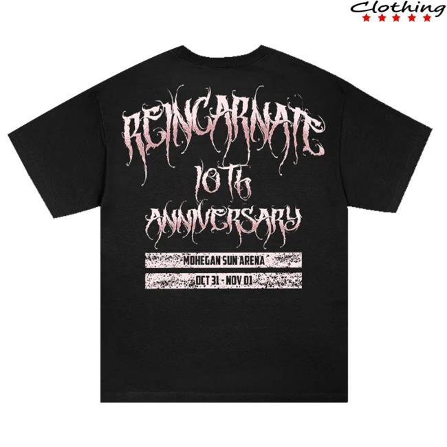 Trending Motionless In White Store Merch Reincarnate 10 Year Apocalypse Fest T-Shirt (Black) Crewneck Sweatshirt