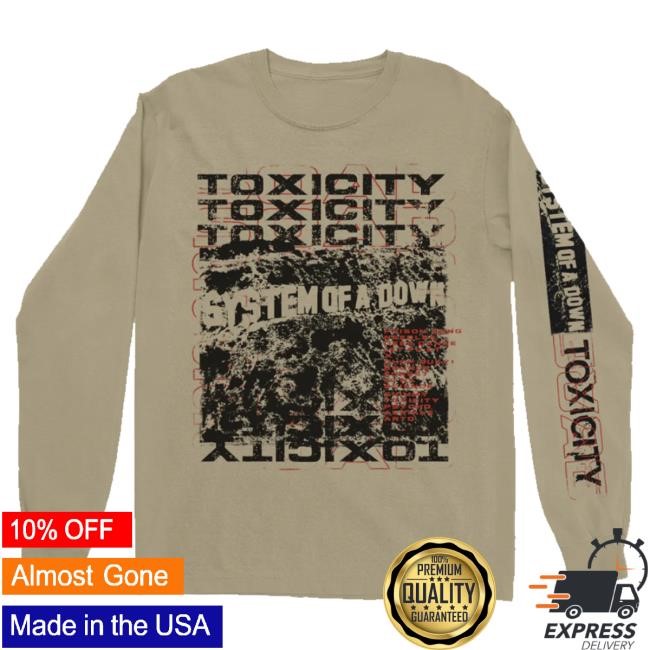 System Of A Down Merch Toxicity Repeat Long Sleeve Tee Shirt