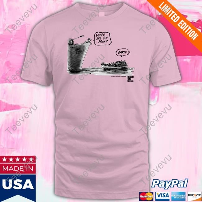 Where Are You From Earth Simon Kneebone T Shirt