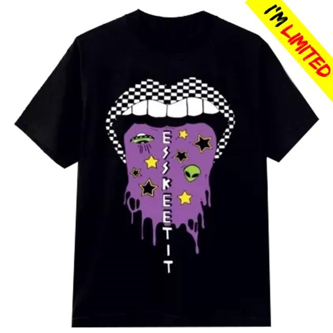 Magic Custom Merch Unhappy - Black Tee Esskeetit - Lil Pump Funny Shirt