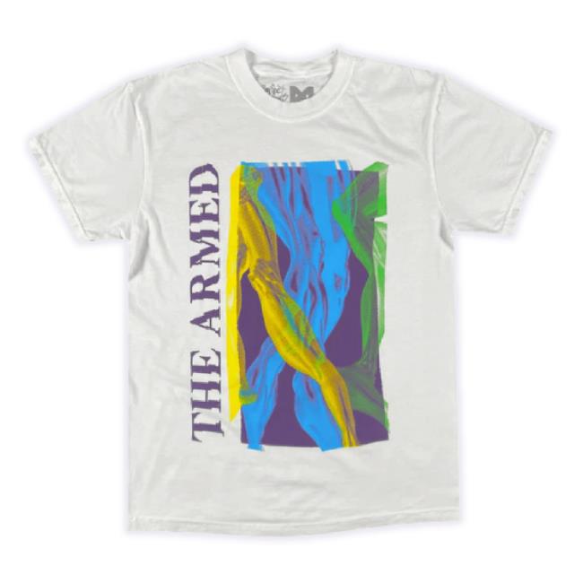 Official Hello Merch Store The Armed Legs Collage White T-Shirt Hellomerch Shop