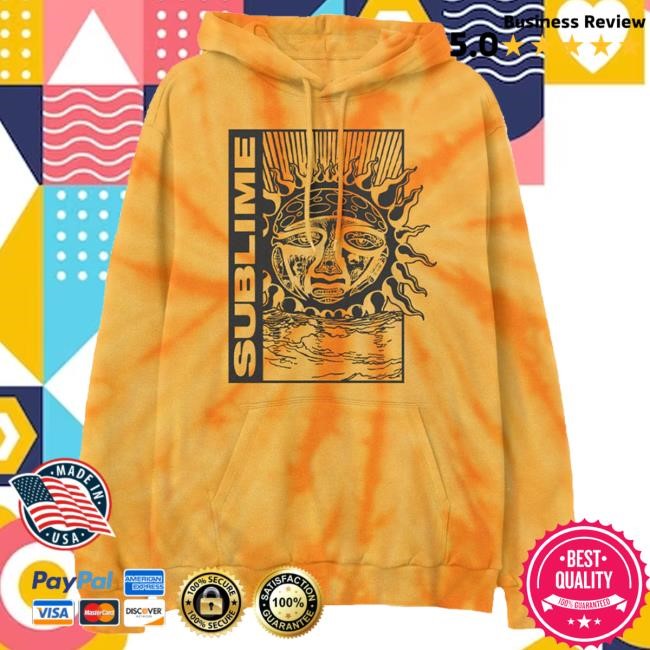 Sublime Lbc Merch Gold Tie-Dye Sublime Hooded Sweatshirt