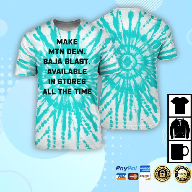 Mountain Dew Baja Blast Tie Dye Sweatshirt