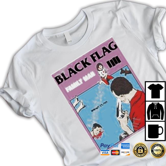 Lottareds Black Flag Family Man Crewneck Shirt