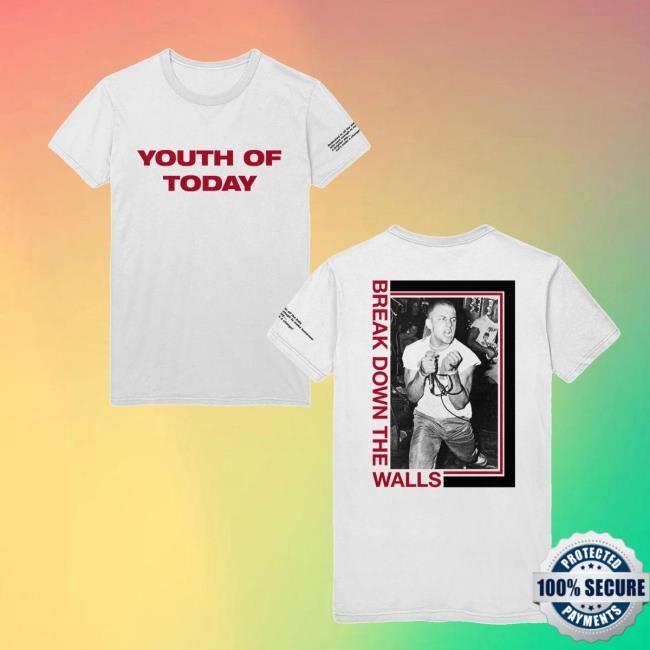 Merchnow Merch Youth Of Today Break Down The Walls White Shirt