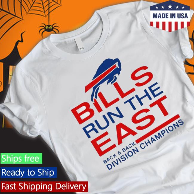 Bills Run The East Back & Back Division Champions T-Shirt