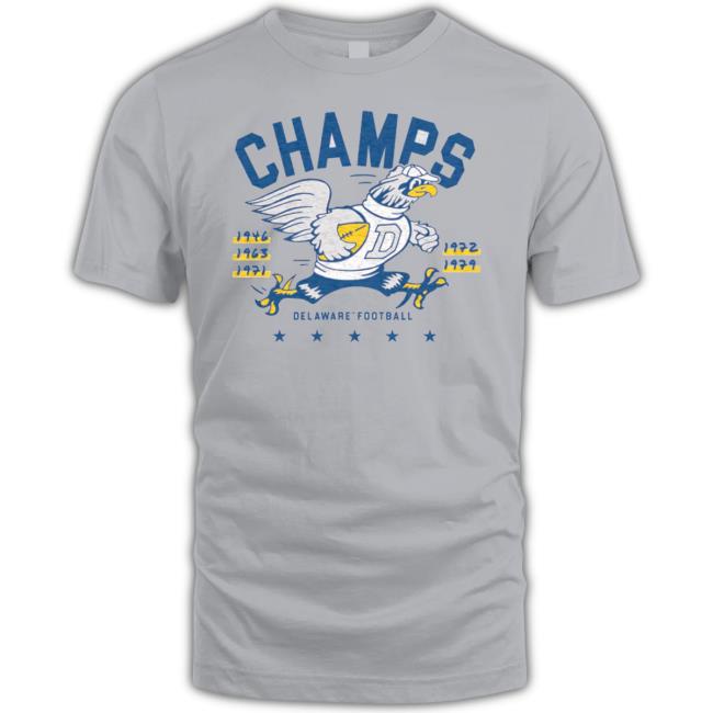 Delaware Fightin’ Blue Hens 5-Time Champions Football Long Sleeve