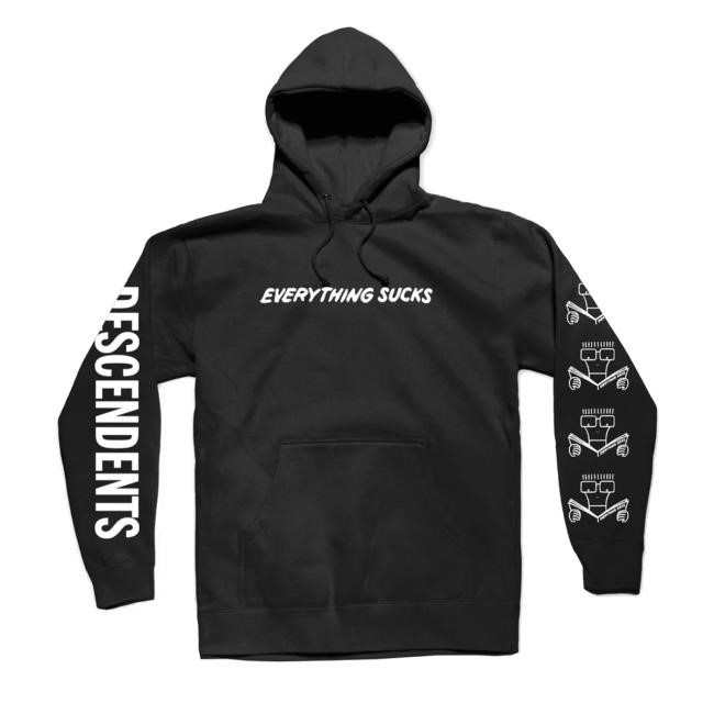 Descendents Merch Everything Sucks Pullover Hoodie (Black) Hoodie