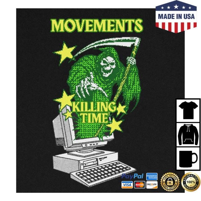 Official Movement Official Merch Store Killing Time Grim Reaper Funny Shirt