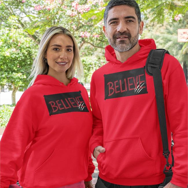 Cincy Shop Believe Cat Scratch Tees Red