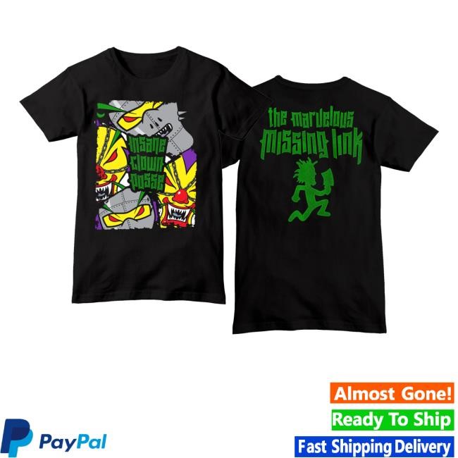 Psychopathic Records Merch The Marvelous Missing Link Sliced Black Hoodie Sweatshirt