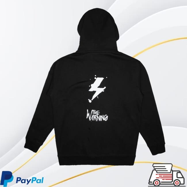 The Warning Band Merch Bolt Zip Up Hoodie