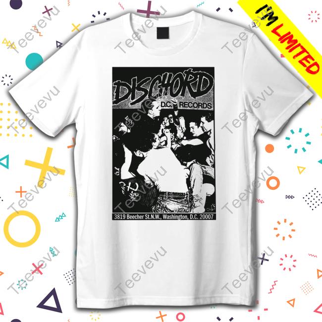 Dischord Dc Records 3819 Beecher St Nw Washington Dc 20007 Tee Shirt