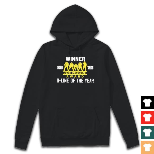 Official Winner Joe Moore Award 2022 O-Line Of The Year Hoodie Official Winner Joe Moore Award 2022 O-Line Of The Year Tee