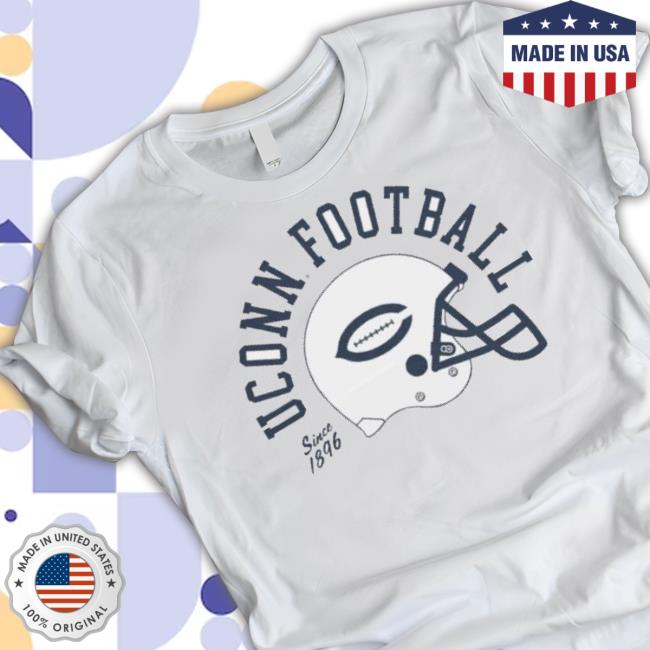 Uconn Huskies Football Vintage Helmet Logo Sweaters