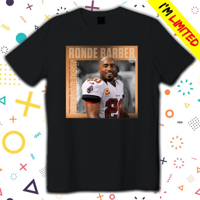 Ronde Barber Pro Football Hall Of Fame Class Of 203 Finalist Classic Shirt