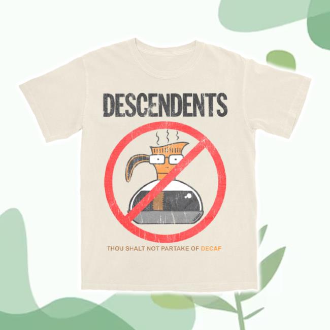 Trending Descendents Merch Store Decaf New Shirt (Ivory) Descendents Shop