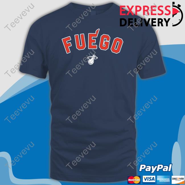 Fuego Miami Heat Tee Shirt Miami Heat Bam Adebayo Fuego T Shirt