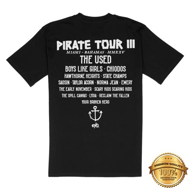 Official Emo's Not Dead Merch Store Pirate Tour Iii Tee Official Emo's Not Dead Merch Store Pirate Tour Iii Long Sleeve Shirt