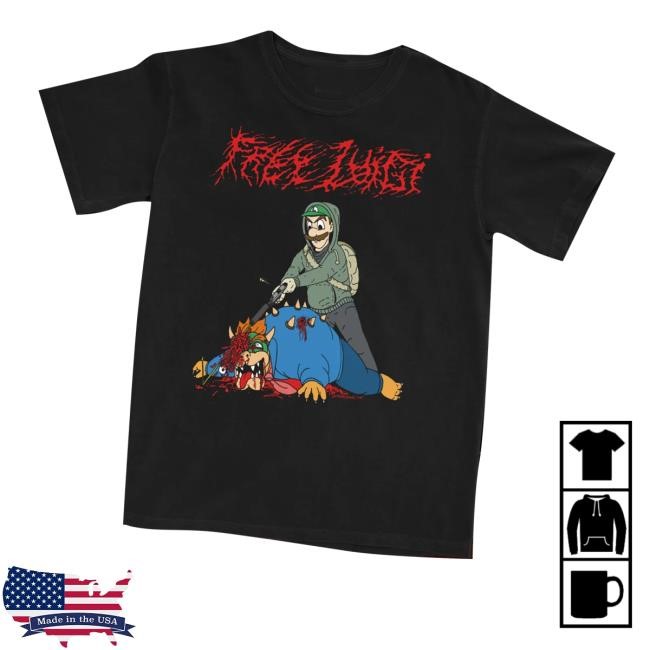 Dead As Shirts Free Luigi Funny Shirt
