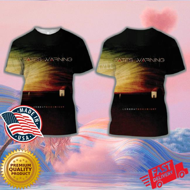 Fates Warning Long Day Good Night Album Cover 3D Tee Shirt