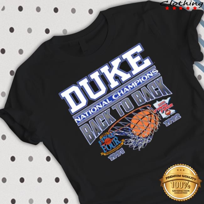Duke Back To Back ’91-92 Shirt Duke Back To Back ’91-92 shirt