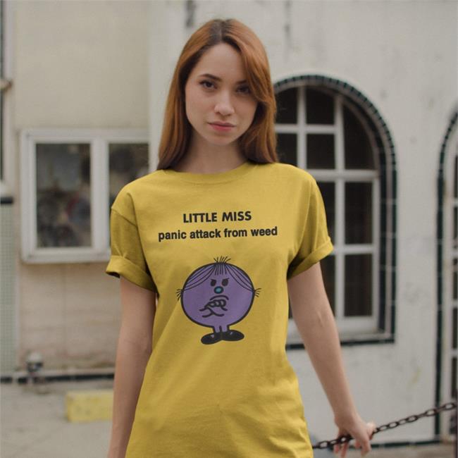 Little Miss Panic Attack From Weed T Shirts