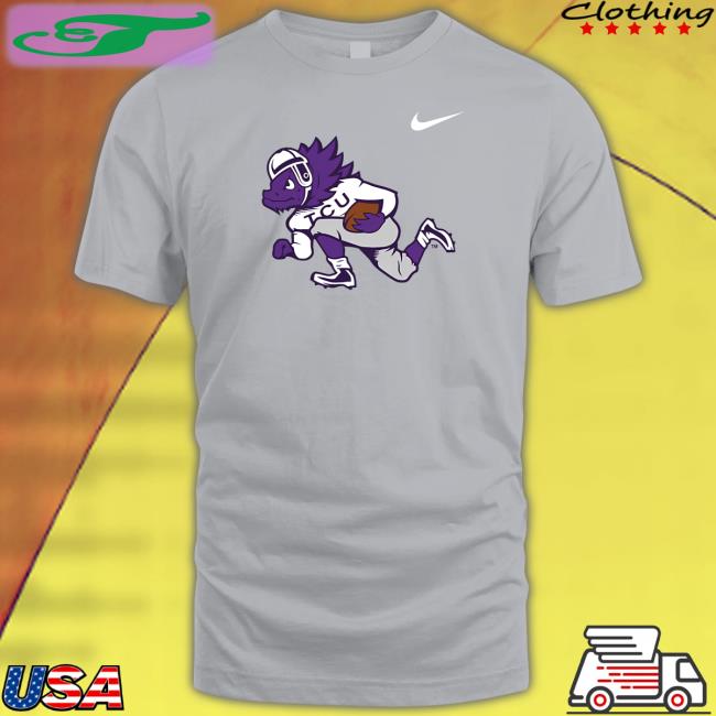 Sonny Dykes Wears Tcu Logo Long Sleeve Tee Shirt