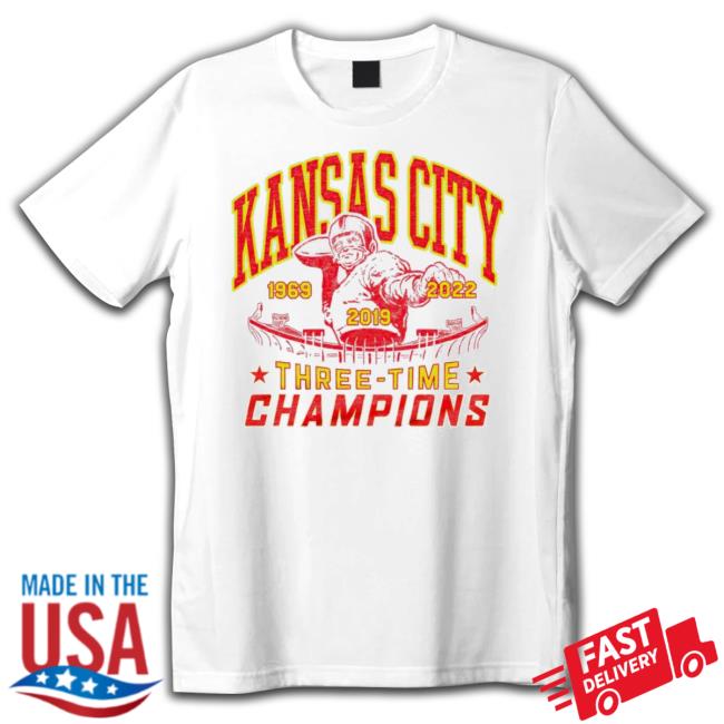 Kansas City Chiefs Three-Time Champions Shirts