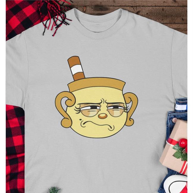 Iam8bit Merch The Cuphead Show Super Extra Comfy Character Long Sleeve T Shirt Light Blue
