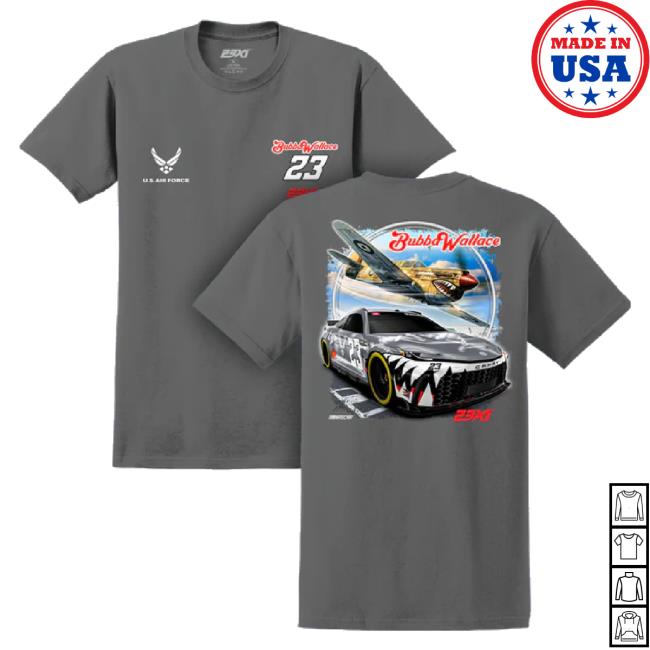 Original Charcoal Air Force Classic Shirt Bubba Wallace Store