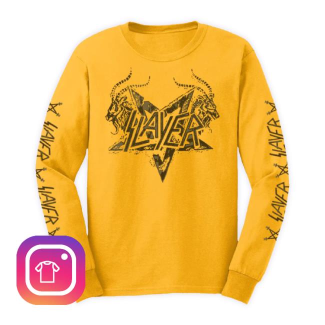 Official Slayer Merch Store Slayer Vintage Horns Hoodie Sweatshirt Slayer Shop
