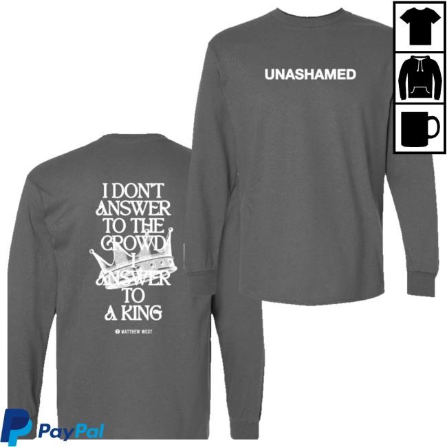 Limited Matthew West Merch Store Unashamed Longsleeve Shirts