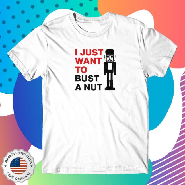 Dannyduncan69 Merch Store Bust A Nut White Crewneck Sweatshirt