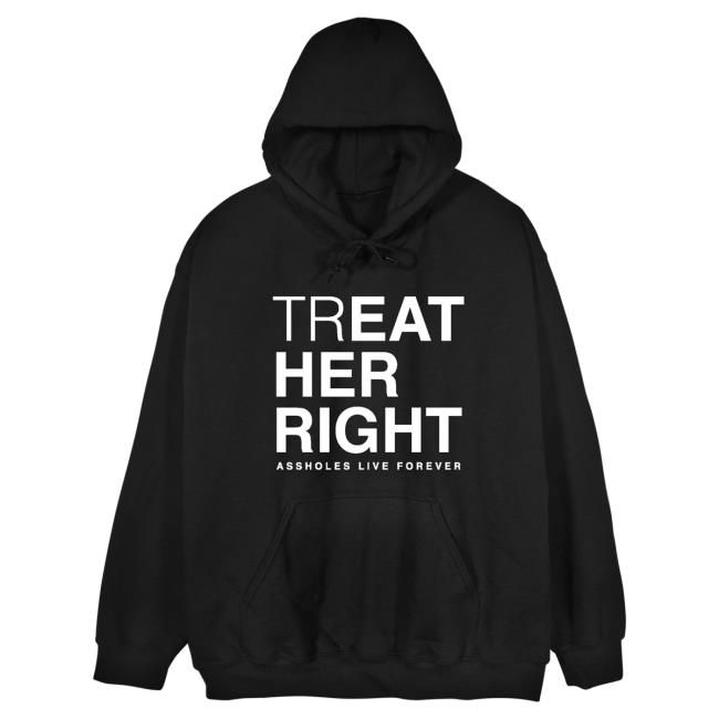 Official Linda Finegold Store Shop Treat Her Right Black Long Sleeve Shirt New Lindafinegold Clothing