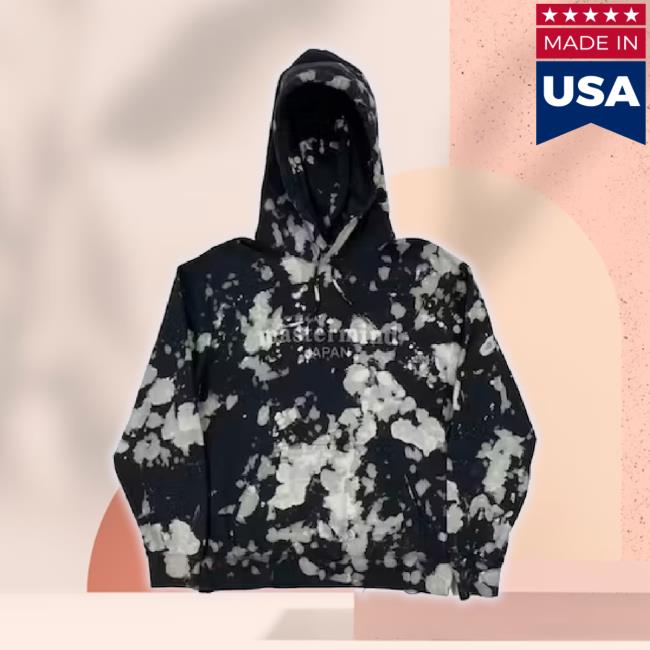 Official Mastermind Japan Logo-Print Tie-Dye Hoodie Sweatshirt