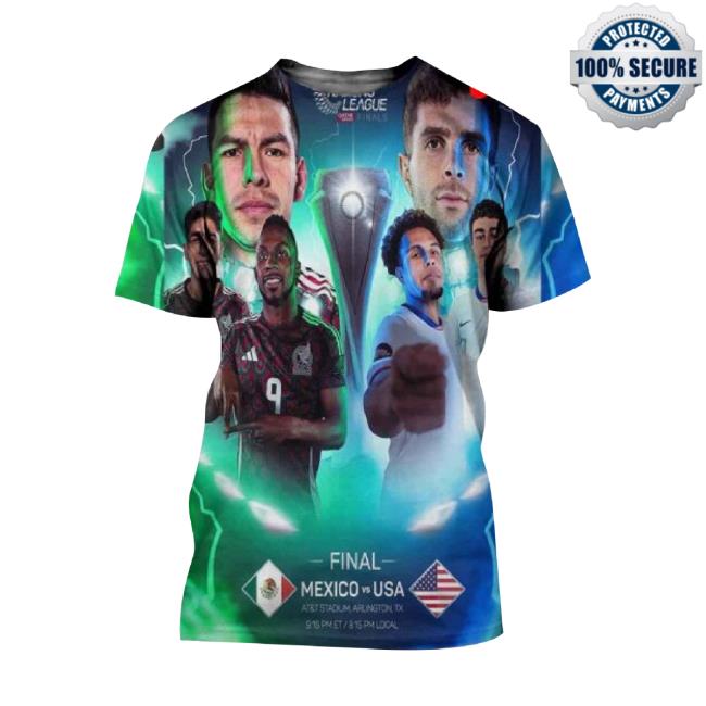 Trending Concacaf Nations League Qatar Finals Mexico Vs Usa At At And T Stadium Arlington Tx 3D t-shirt, hoodie, tank top, sweater and long sleeve t-shirt