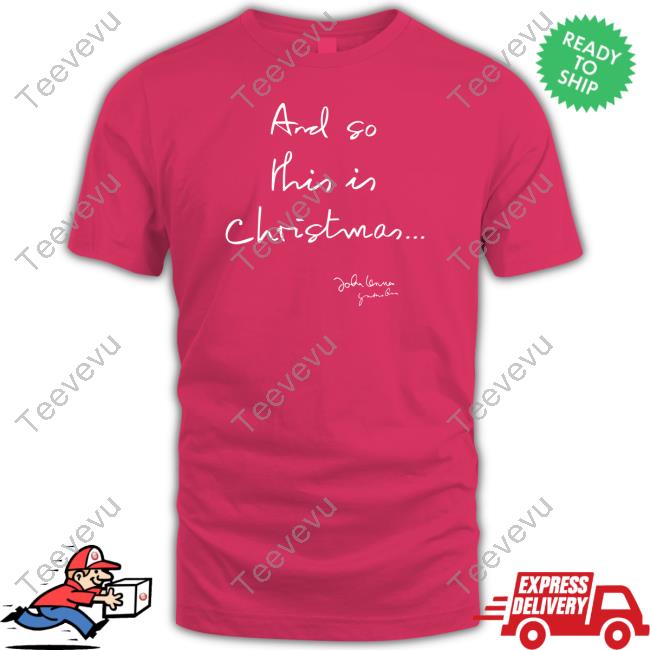 And So This Is Christmas John Lennon Tank Top