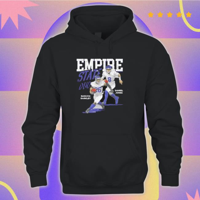 Empire State Duo Saquon Barkley And Daniel Jones New York Giants T-Shirt