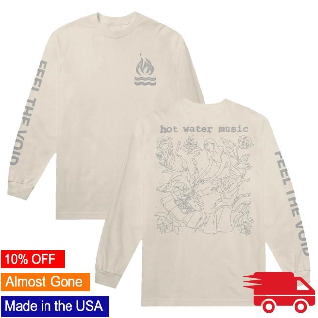 Equal Vision Merch Hot Water Music Monoline Long-Sleeve Crewneck Sweatshirt