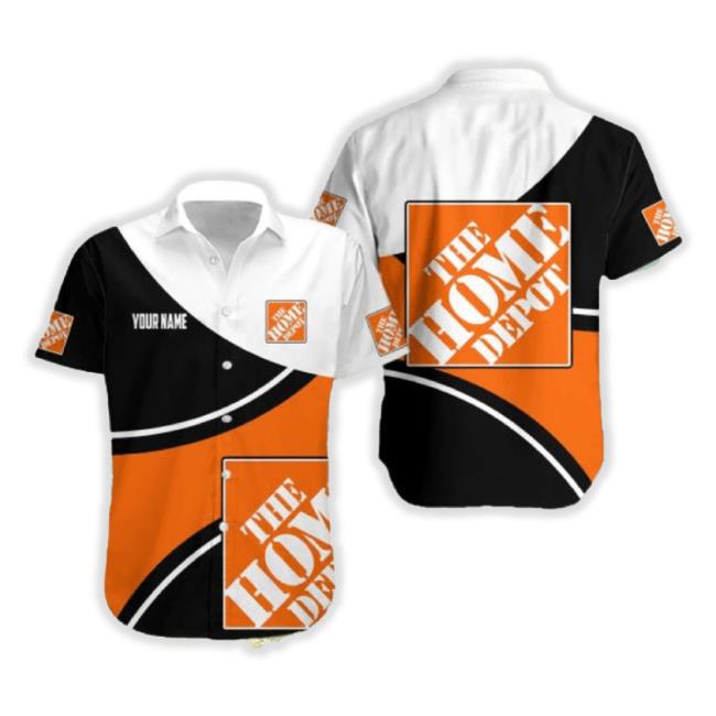 Original Home Depot Personalized Name Stylish New 3D Hawaiian Hoodie Tropical Aloha For Mens