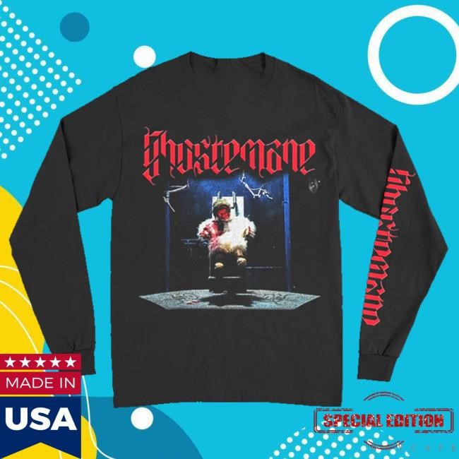 Official Ghostemane Merch Chair Victim Long Sleeve Crewneck Sweatshirt